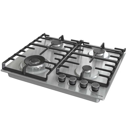 Gorenje,Hob 60 Cm 4 Gas Burners Cast Iron Safety Stainless