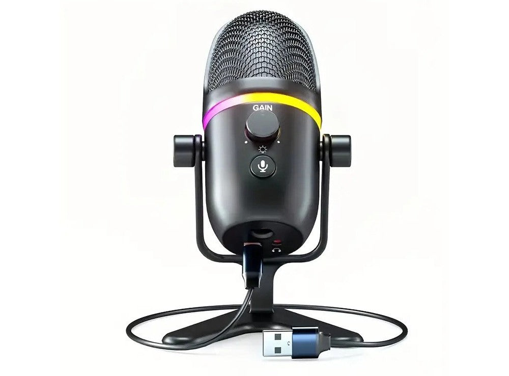 USB Microphone RGB LED Studio Light