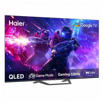 Haier, TV 50' Qled Google TV , 4K , UHD , Smart , 120Hz , Chrome Cast Built In , Quantum Dot , 2G+32G, HAE-H50S80EUX