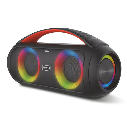 Haeger Bluetooth Portable Speaker Cool Boom – 29H Battery Life, IPX5, SP-40W.002A