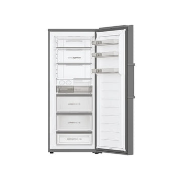 Haier Upright Freezer No Frost 1 Drawers, 3 Glass Shelves, (HxWxD): 1900x600x742mm [Silver], HAE-EH4F306S