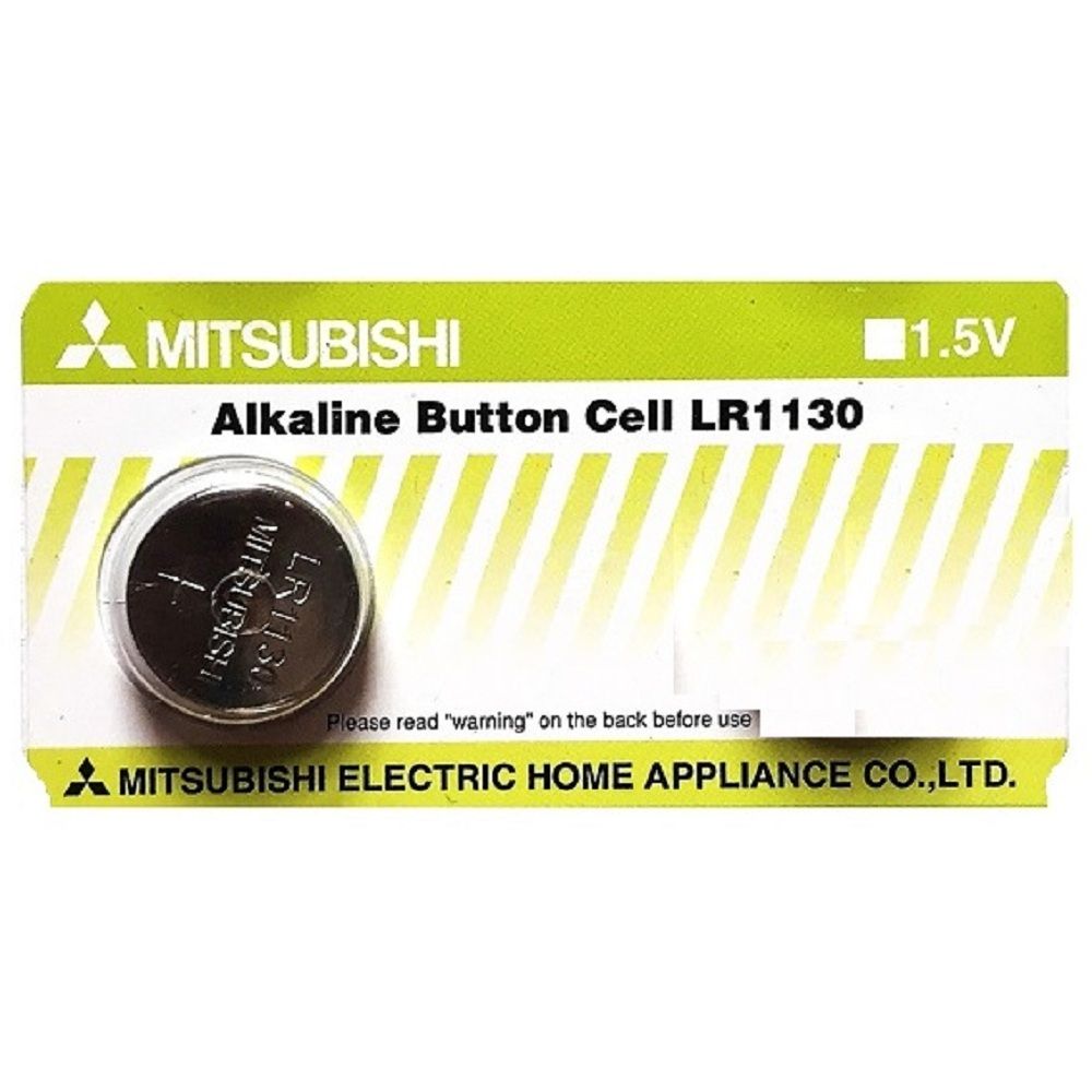 Mitsubishi, Alkaline Button Cell Battery 1.5 Volt for Watches, Cameras LR1130, AG10 Pack of 10 - 389