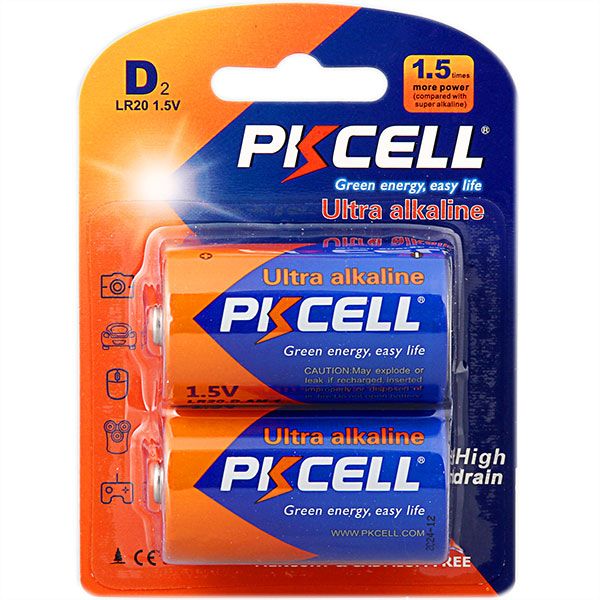 Pkcell Batt D (2 Pcs)