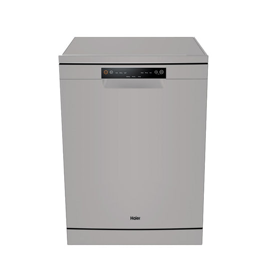 Haier, Hdwe1348We1Lb Free Standing Dishwasher 13 Place Settings Silver Color
