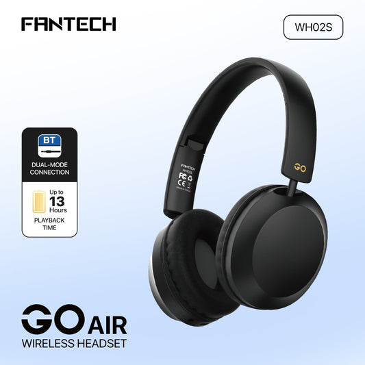 Fantech, Wh02S Go Air: Bluetooth, Wireless Headphones, Built-In Microphone
