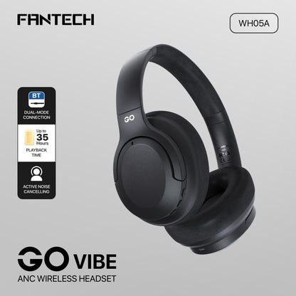 Fantech,wh05A Go Vibe: Bluetooth, - Active Noise Cancelling (Anc) Wireless Headset