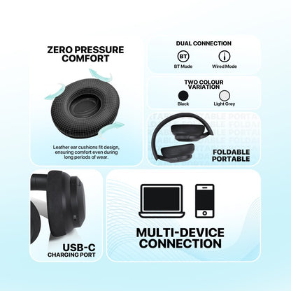 Fantech,wh05A Go Vibe: Bluetooth, - Active Noise Cancelling (Anc) Wireless Headset
