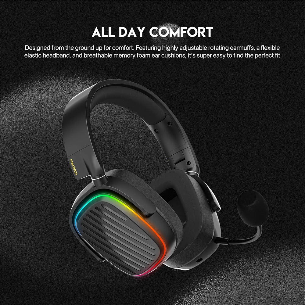Fantech, Whg02 Harmony: Tri Mode Bluetooth, Wired, Usb Wireless Headset