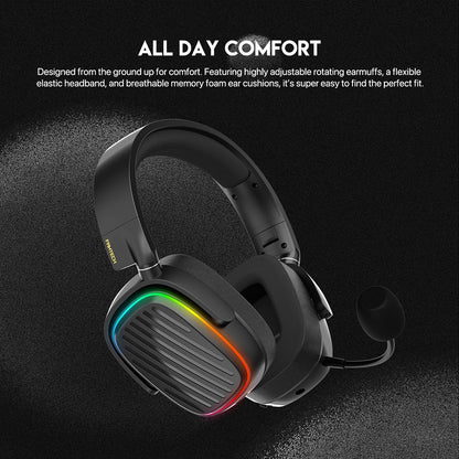 Fantech, Whg02 Harmony: Tri Mode Bluetooth, Wired, Usb Wireless Headset