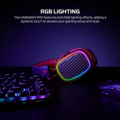 Fantech, Whg02 Pro Harmony: Tri Mode Bluetooth, Wired, Usb Wireless Headset, Up To 90 Hours Playback
