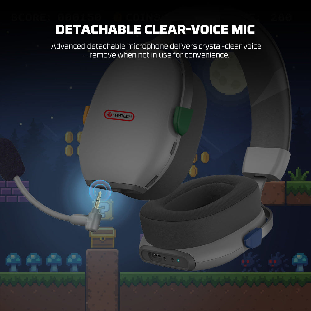 Fantech, WHG06 CARBON PRO Multi-Platform Wireless Headset, QUAD Mode Connection, HEADSET D82