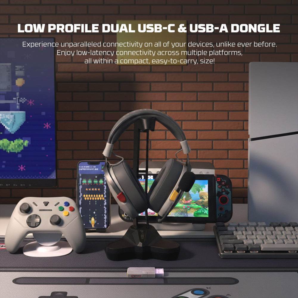 Fantech, WHG06 CARBON PRO Multi-Platform Wireless Headset, QUAD Mode Connection, HEADSET D82