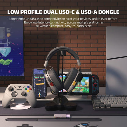 Fantech, WHG06 CARBON PRO Multi-Platform Wireless Headset, QUAD Mode Connection, HEADSET D82