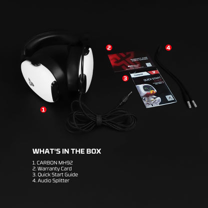 FANTECH MH92 CARBON Immersive Audio Gaming Headset, Crystal-Clear Noise Canceling Mic