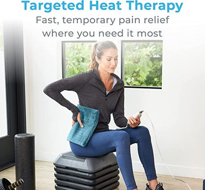 Medical Grade Heating pad with LCD Controller, Automatic Moist Heat by Thermotech, High Heat Heating pad for Relief from Back Pain, Muscle Soreness and Cramps - Machine Washable