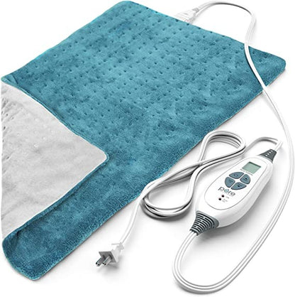 Medical Grade Heating pad with LCD Controller, Automatic Moist Heat by Thermotech, High Heat Heating pad for Relief from Back Pain, Muscle Soreness and Cramps - Machine Washable
