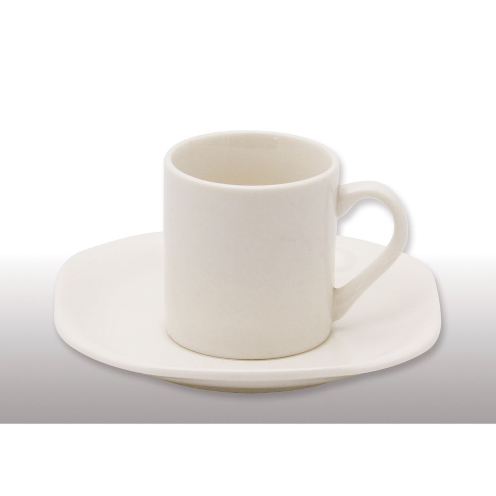 Zenit, New Bone China 12Pc Coffee Set(White)
