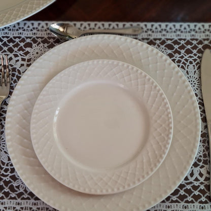 La Perla, New Bone China Dinner Plate 10.5'(Emb.24Pcs)