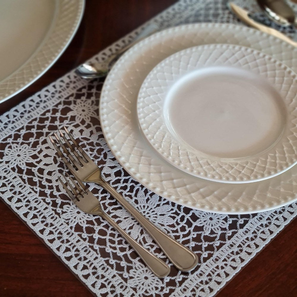 La Perla, New Bone China Dinner Plate 10.5'(Emb.24Pcs)