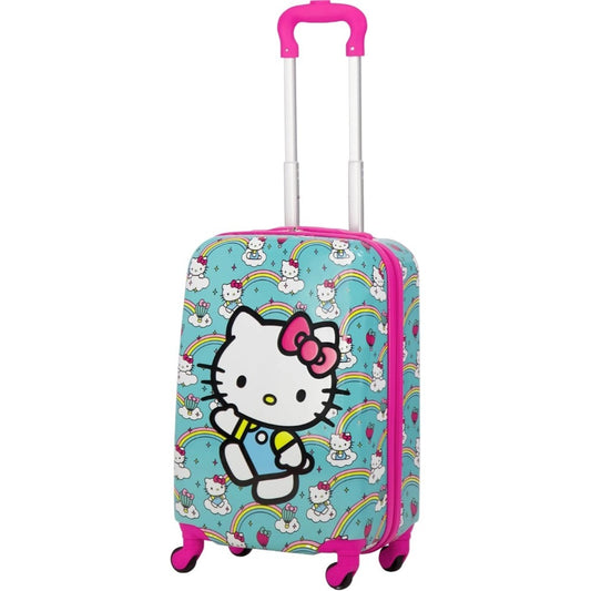 Cusal, Kid'S Hello Kitty 21 Inch Carry On Luggage, Hardshell Rolling Suitcase With Spinner Wheels