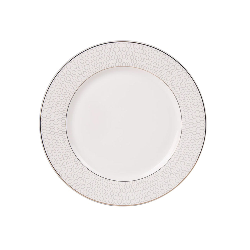 Sym Arris Silver Round Plate 20cm, HJCNB-01P4AR