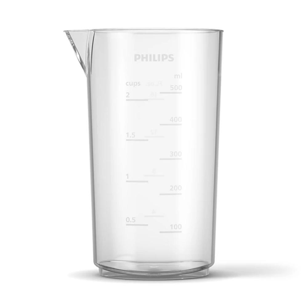Philips Hand Blender 5000 Series - 1200W, Anti- Splash Guard, SpeedTouch Technology, LED Speed Indicator, Chopper, Whisk, Compact, Black/Metal, HR2683