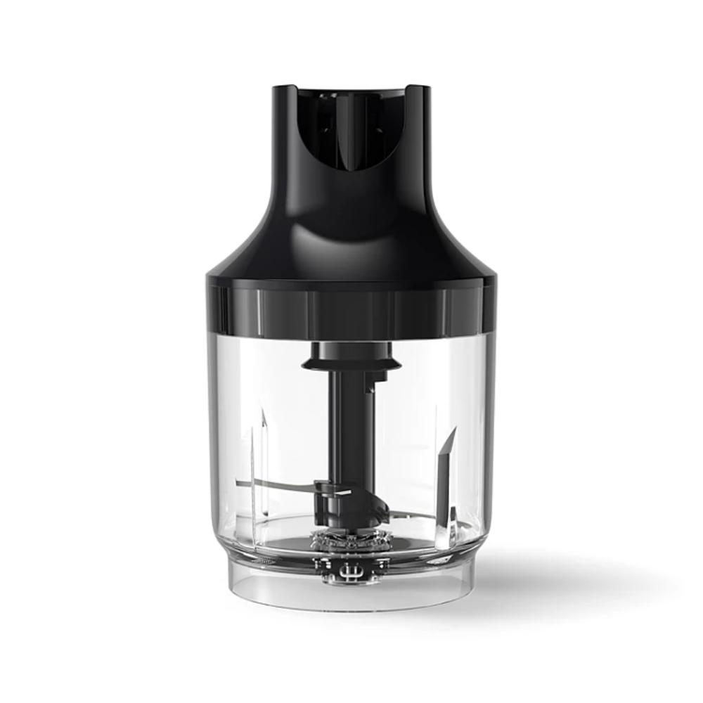 Philips Hand Blender 5000 Series - 1200W, Anti- Splash Guard, SpeedTouch Technology, LED Speed Indicator, Chopper, Whisk, Compact, Black/Metal, HR2683
