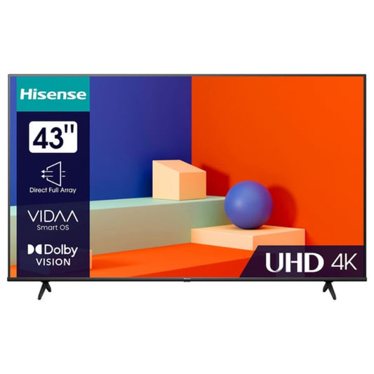 Hisense TV 43-Inch, 4K Smart, Receiver Built-In, Alexa Built-In Vidaa, HSN-43A62NS