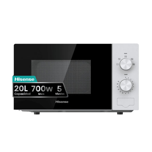 Hisense, Microwave Oven 20L, Solo Mechanical, 700W, 5 Power Levels