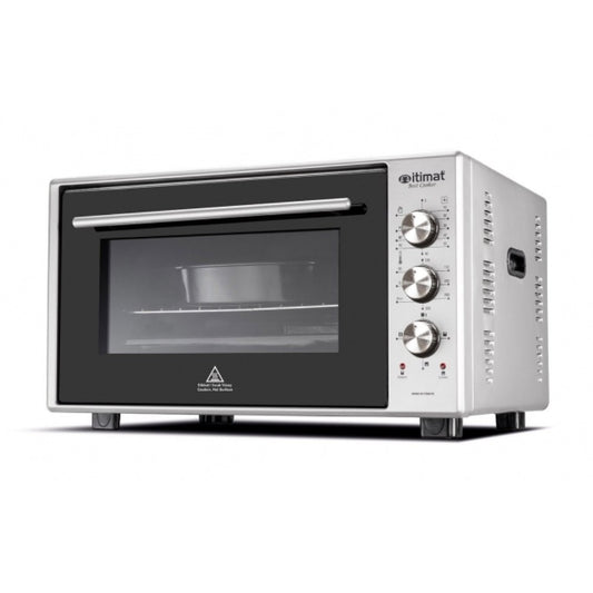 Itimat, Electrical Square Oven 40L + Fan + Lamp Double Glass Silver, I-08TTFLSV