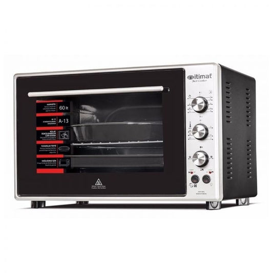Itimat, Electric Oven 60L 1800W Double Glass Door With Fan And Light