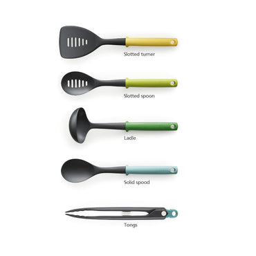 Joseph Joseph Duo 5Pcs Utensil Set  With Storage Stand, JOSE-10549