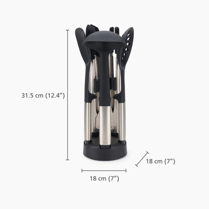 Joseph Joseph Elevate Fusion 5-Piece Stainless-Steel Utensil Set With Compact Stand , JOSE-10568