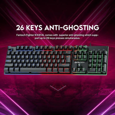 Fantech, K614L Fighter Iii Rgb Feel Mechanical Gaming Keyboard