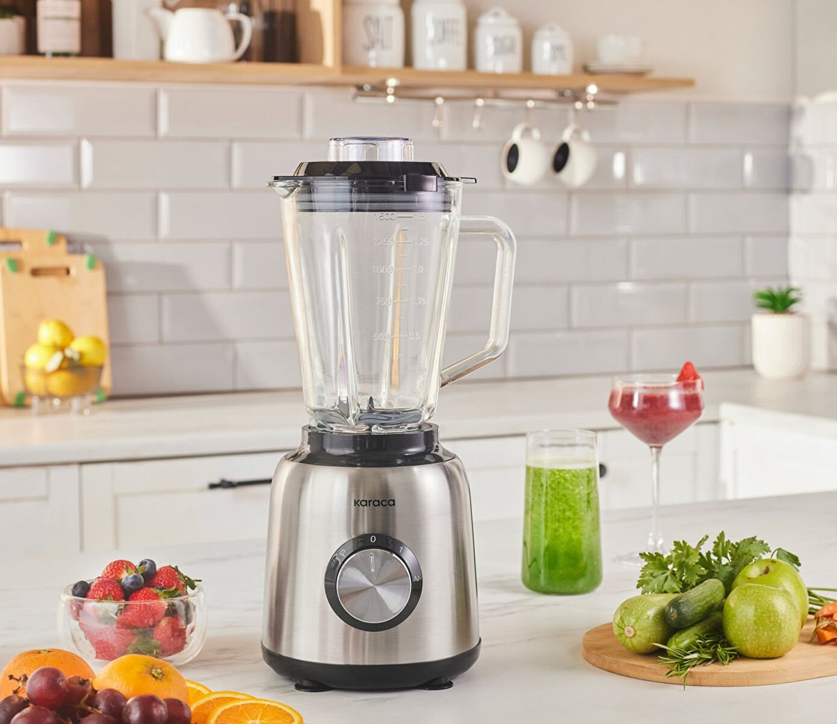 Karaca Inox 1.5 L Glass Bowl Smoothie Blender, 153.09.01.3425