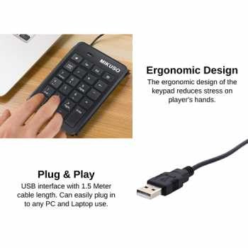 Mikuso Kb-047U Usb Mini Numeric Keypad Wired