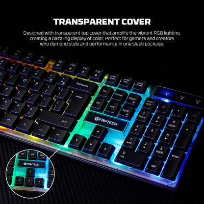 Fantech, K515S Shikari S, Rgb Lighting, Wired Gaming Keyboard