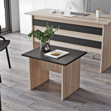 KDesign Premium Office Coffee Table [Oak - Larex Black], VO2-OB