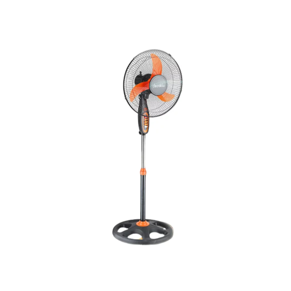 Decakila Stand Fan 18-Inch, 3 Blades, 60W - [Black], KEFC041B