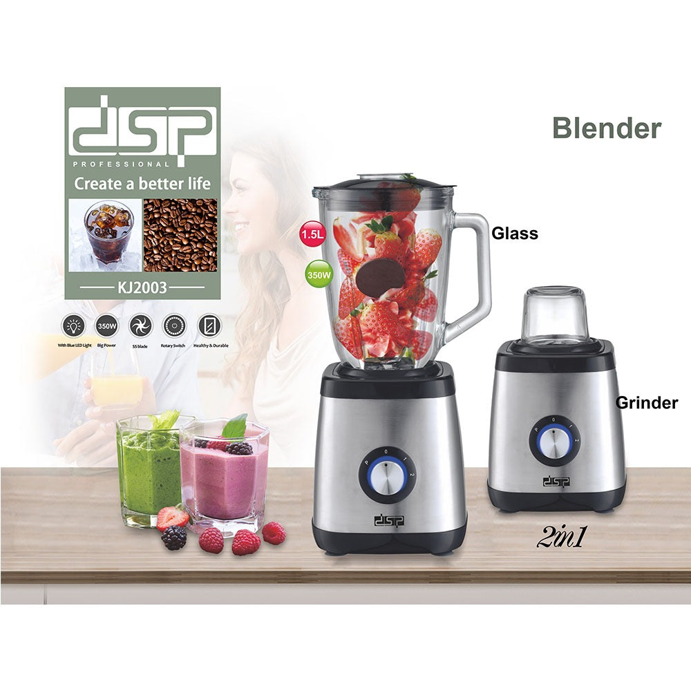 Dsp, Kj2003, 2 In 1 Blender & Grinder