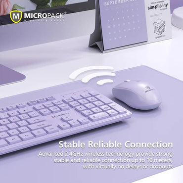 Micropack, Km-237W Wireless Wireless Combo Keyboard & Mouse, Available in Different Colors