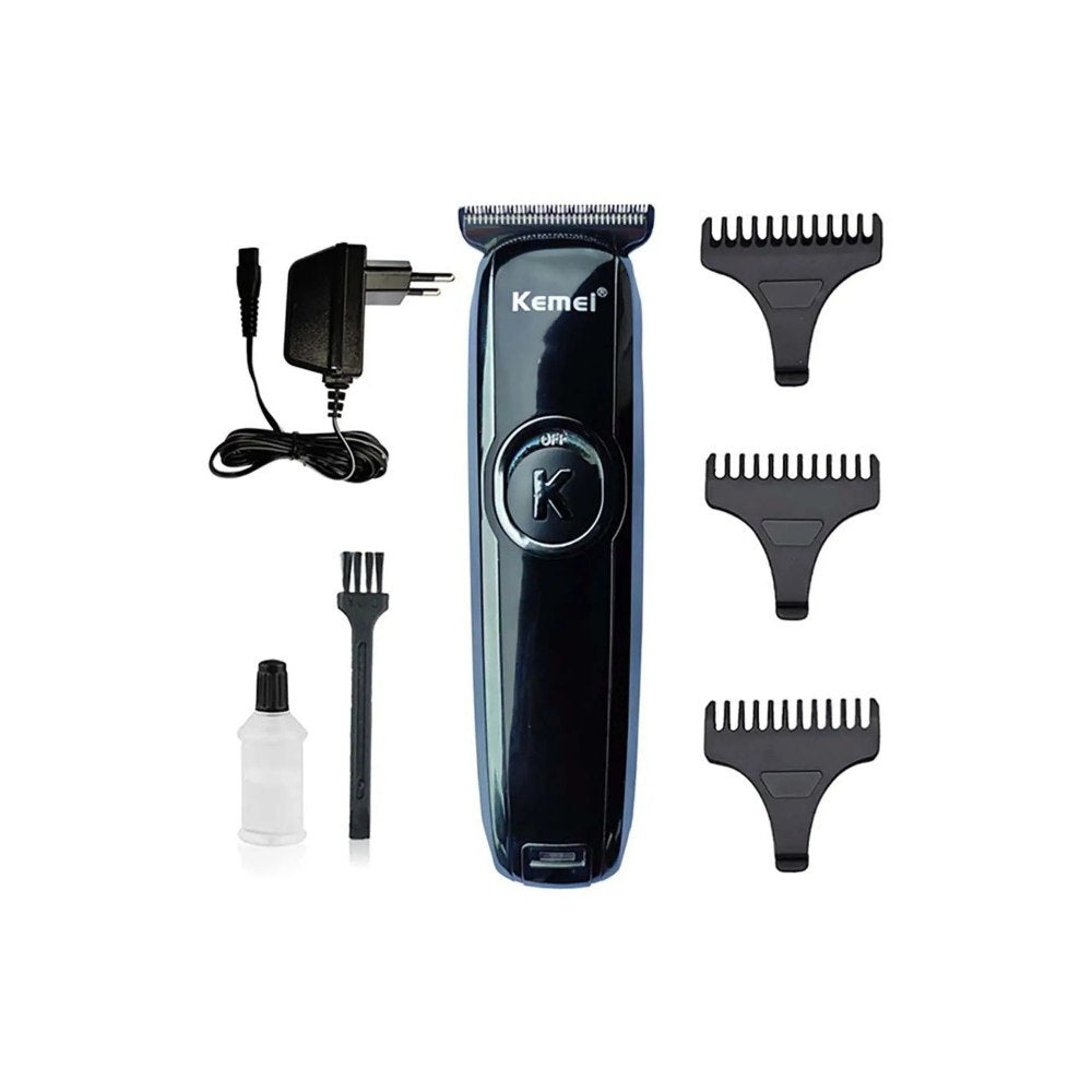 Kemei, Electric Rechargeable Professional Fast Charge Hair Trimmer Clipper. Trimmer 60 Min Runtime 4 Length Settings (Black), KM3800