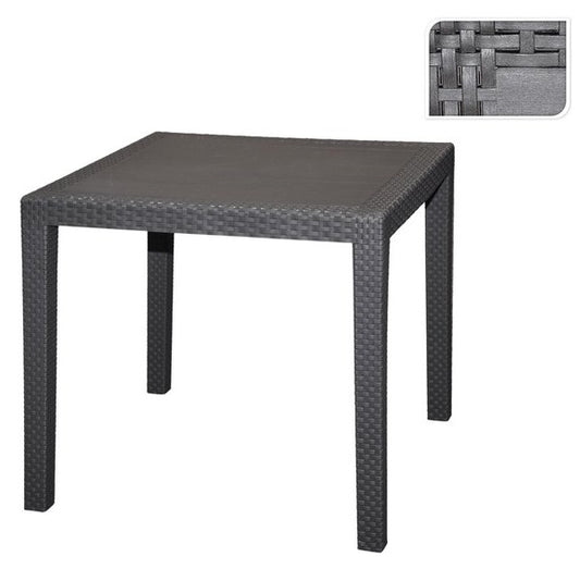 Itemz, Square Rattan Look Outdoor Table