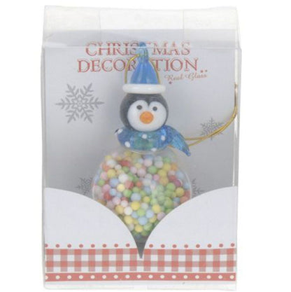 Itemz, Christmas Ball With Snowman 6.5 Cm Colorful, Available in Different Colors