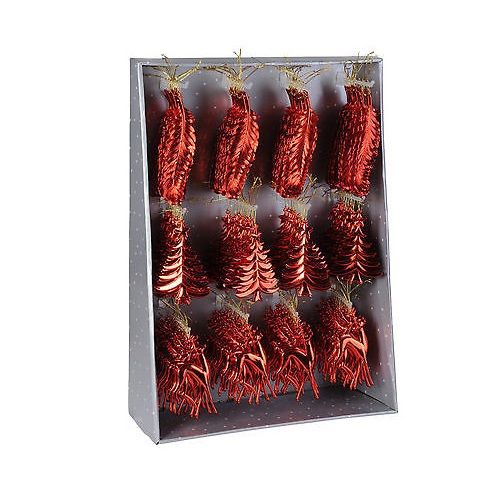 Itemz, Hanging Deco 16Cm Red Leaf 1 Pc, Available in Different Colors