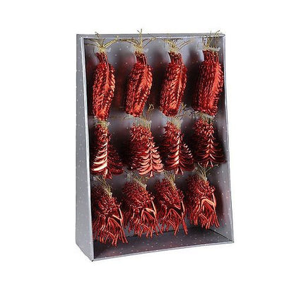 Itemz, Hanging Deco 16Cm Red Leaf 1 Pc, Available in Different Colors