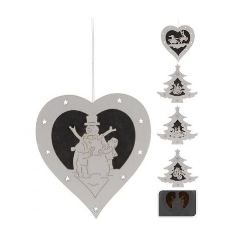 Itemz, Wooden Decoration With Led, Available in Different Colors