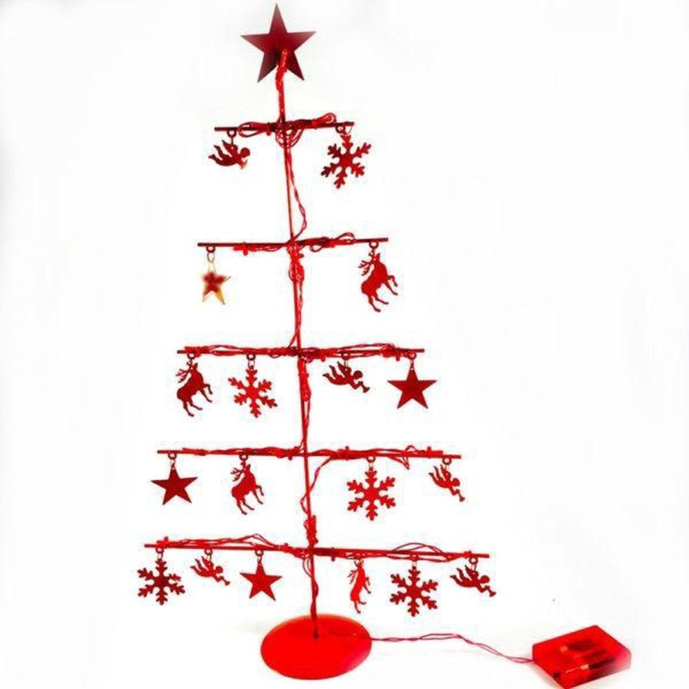 Metal Christmas Tree 60 cm with 20 LED lights