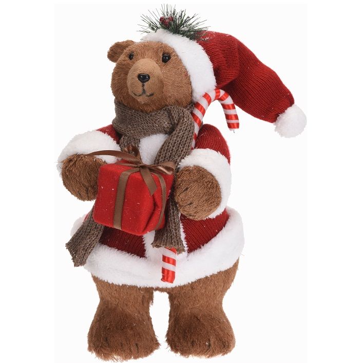 Itemz, Christmas Decorative Standing Bear 38 Cm