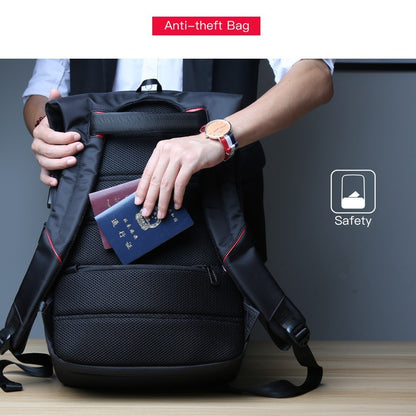 Kingsons, Multifunctional Large Design Backpack Ks3140W Black 17.3 Inch Water-Resistant, Shock-Resistant, Ergonomic Deisgn